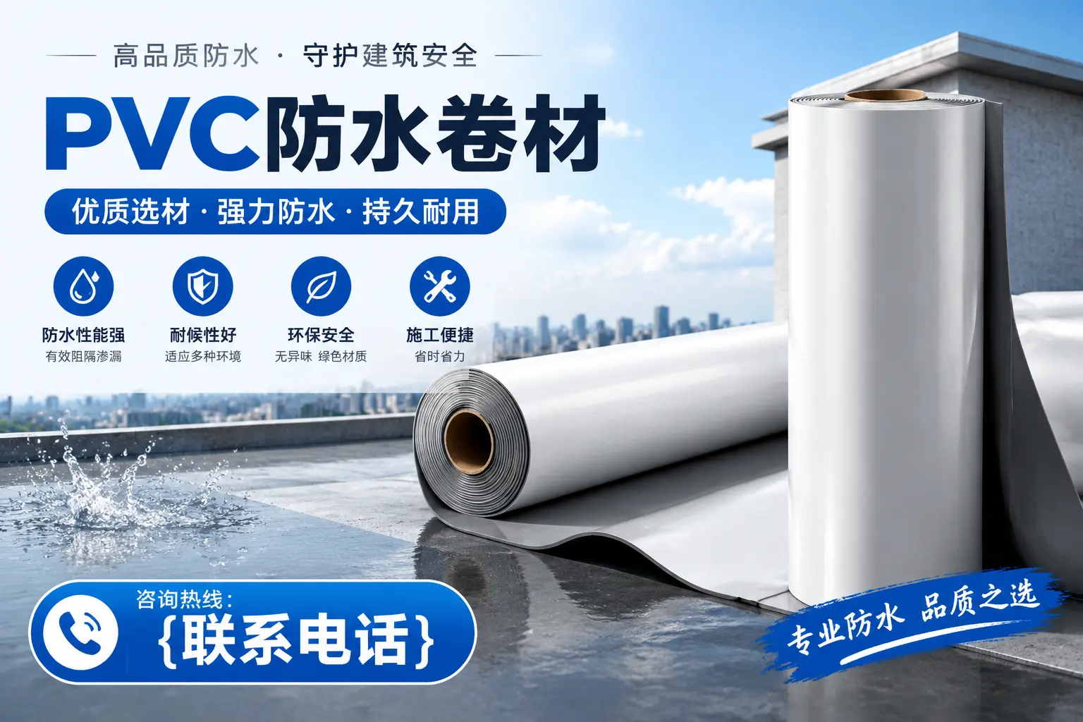 PVC防水卷材的选购技巧与注意事项,助您在自贡找到合适产品
